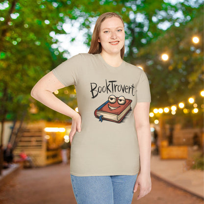 Booktrovert (Cartoonish Book) Adult T-shirt