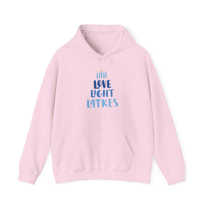 Hanukkah Love Light Latkes Adult Heavy Blend™ Hooded Sweatshirt