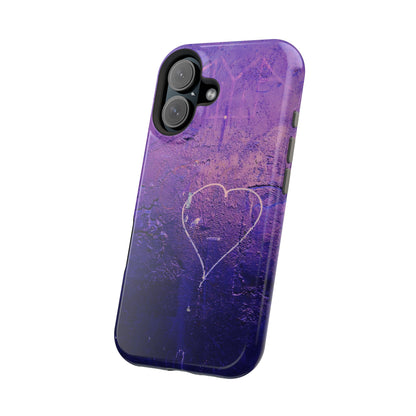 Purple Heart Wall MagSafe® Compatible Tough Case for iPhone
