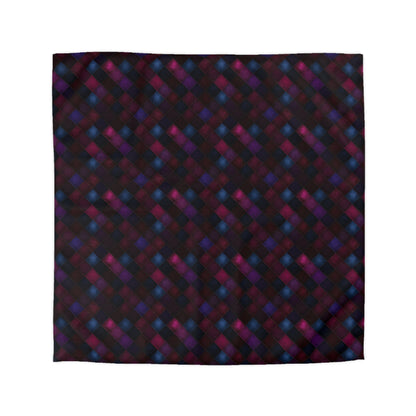 Velvet Patchwork Print Microfiber Duvet Cover