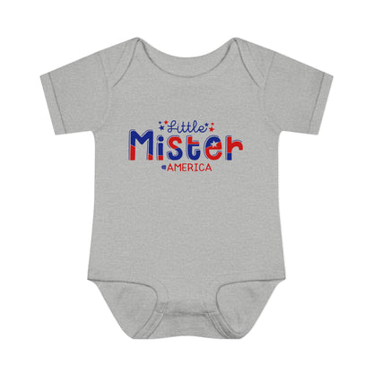 Little Mister America Baby Rib Bodysuit