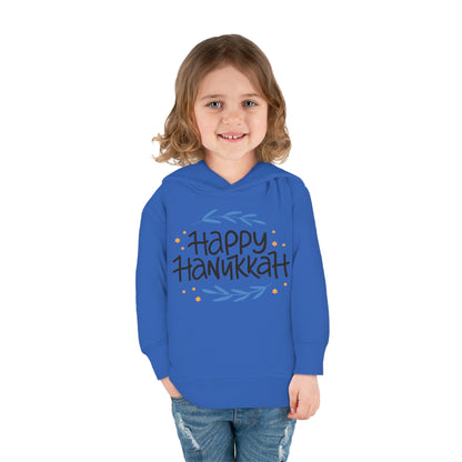 Happy Hanukkah 2 Toddler Pullover Fleece Hoodie