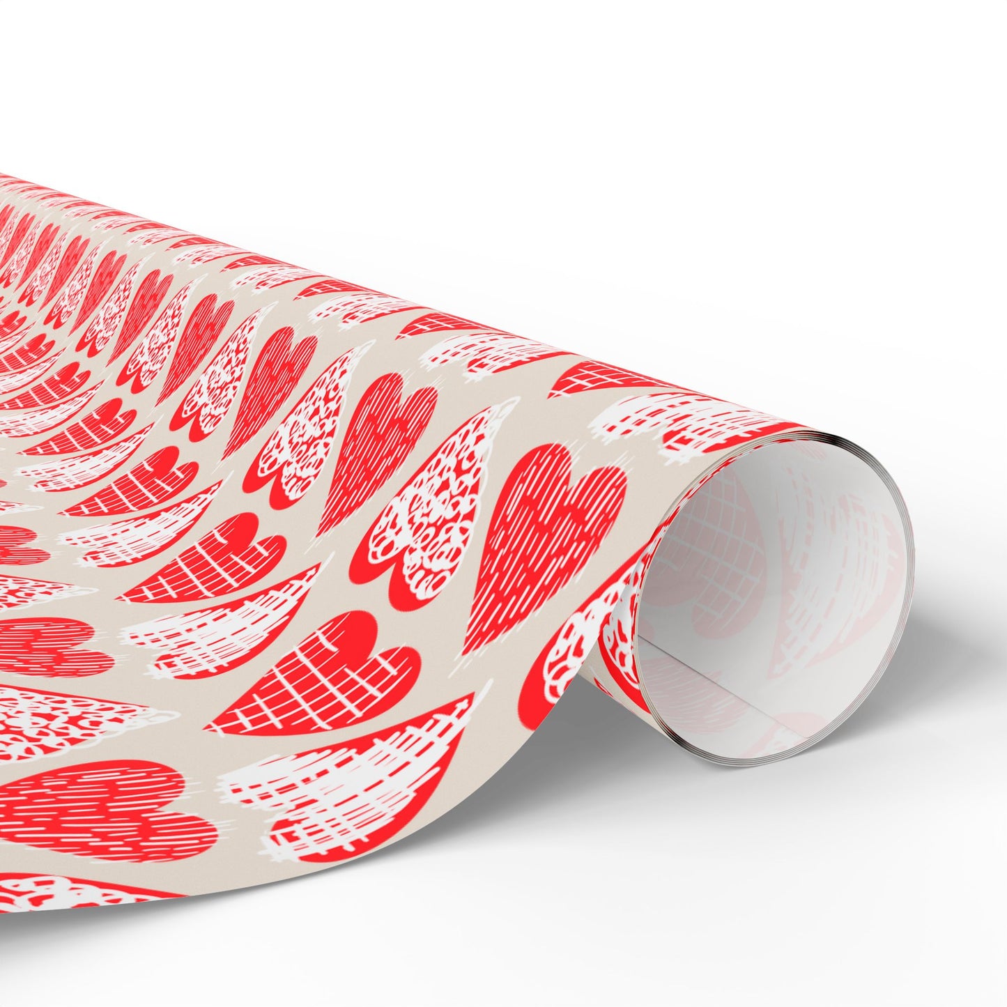 Doodle Hearts Wrapping Paper