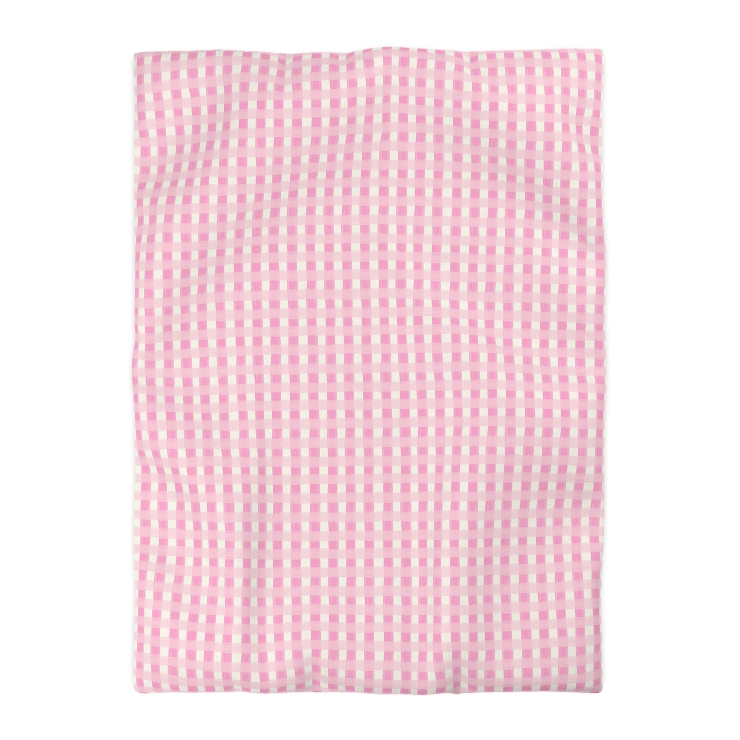 Dreamy Rose Gingham Microfiber Duvet Cover