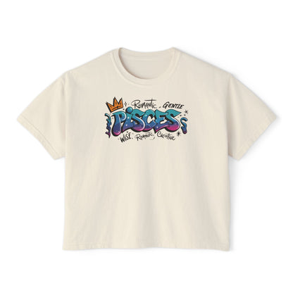 Pisces Street Art Women's Boxy Tee