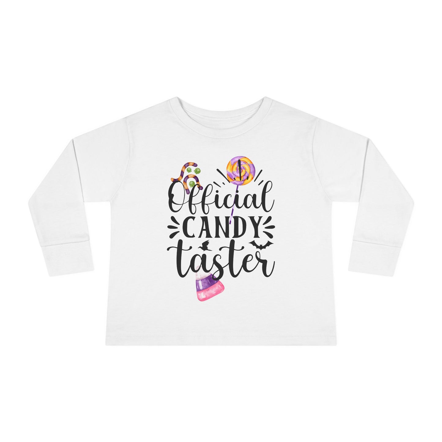 Official Candy Taster Toddler Long Sleeve Tee
