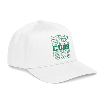 Cubs Stacked Letters Mid Profile Baseball Cap