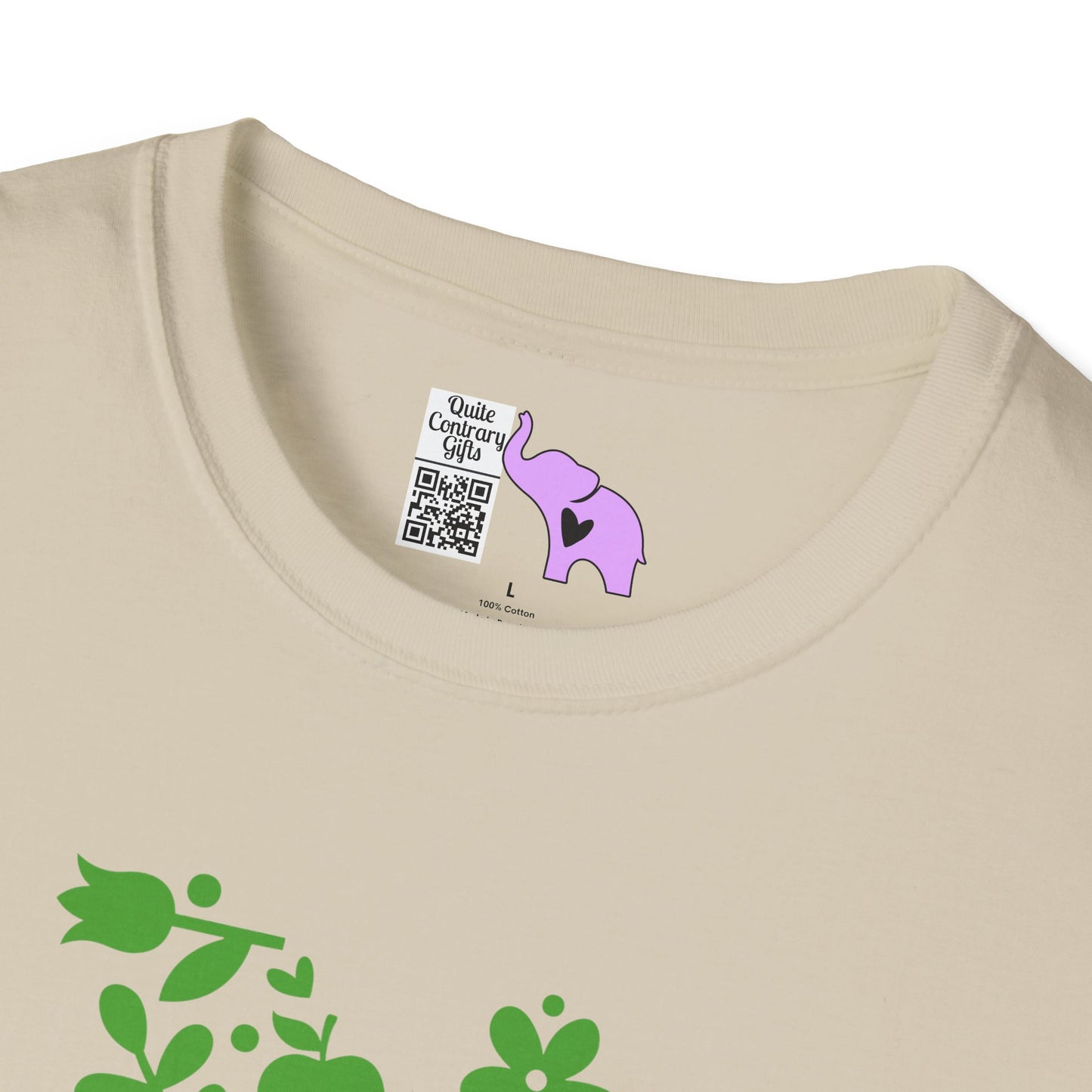 Teacher Apple Heart Adult T-shirt
