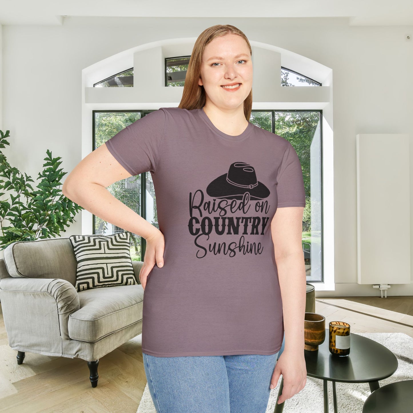 Raised On Country Sunshine Adult T-shirt