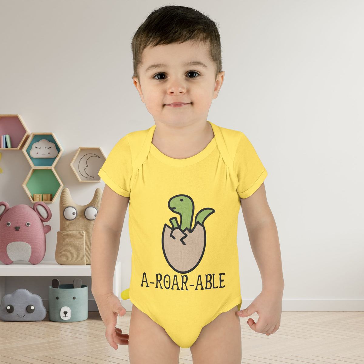 A-Roar-Able Baby Rib Bodysuit