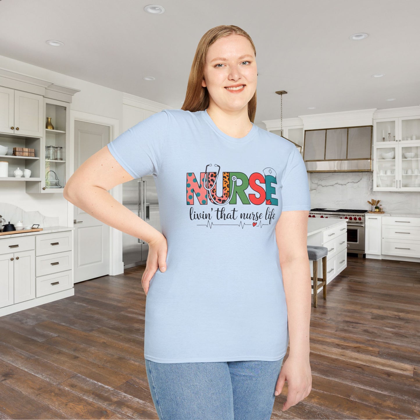 Nurse Livin' That Nurse Life Adult T-shirt
