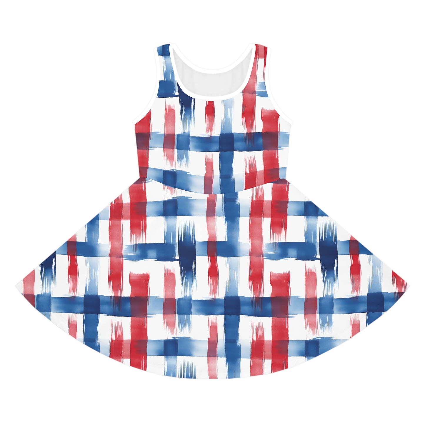 Liberty Strokes Girls' Sleeveless Sundress