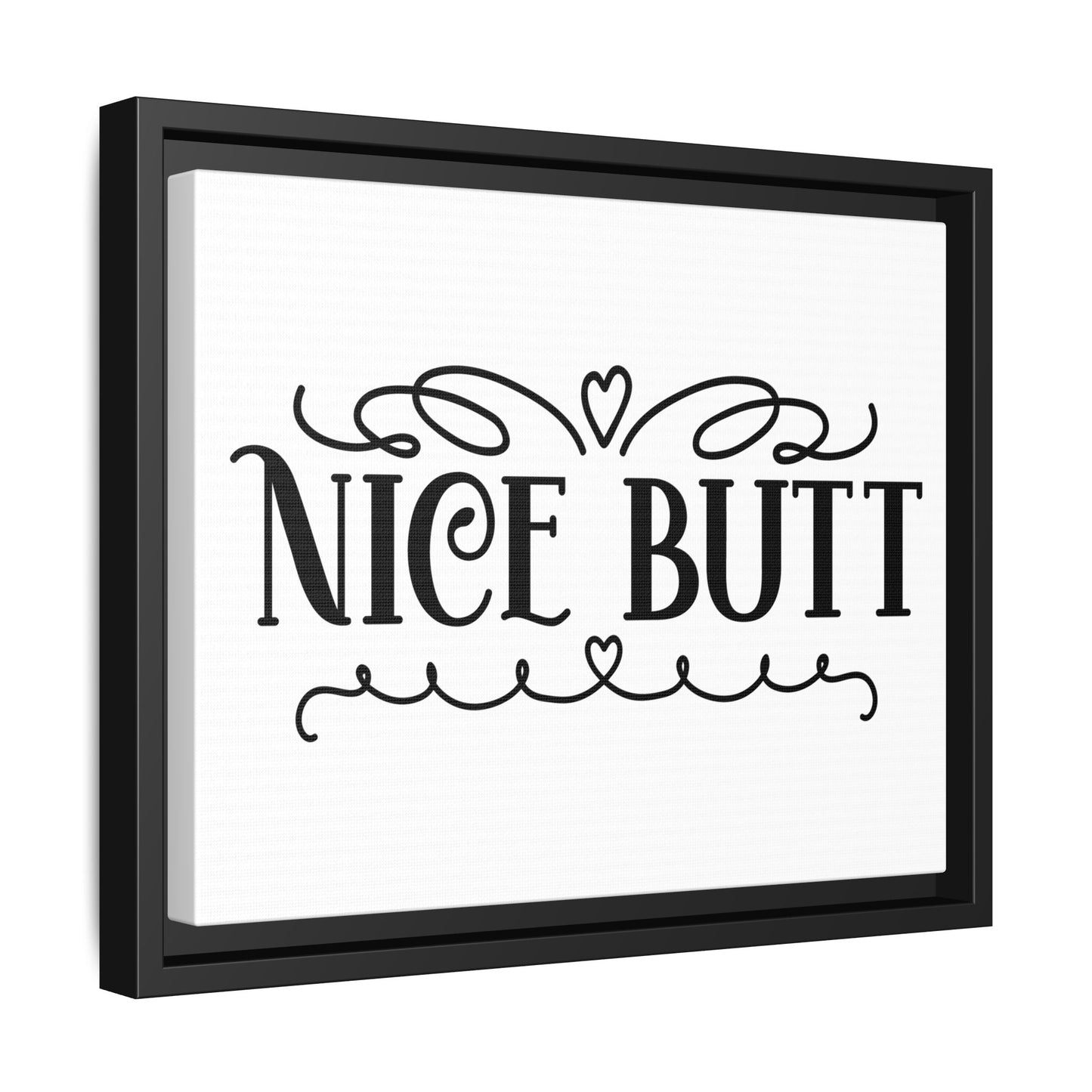 Nice Butt Framed Canvas Bathroom Art