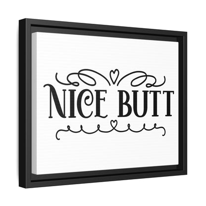 Nice Butt Framed Canvas Bathroom Art