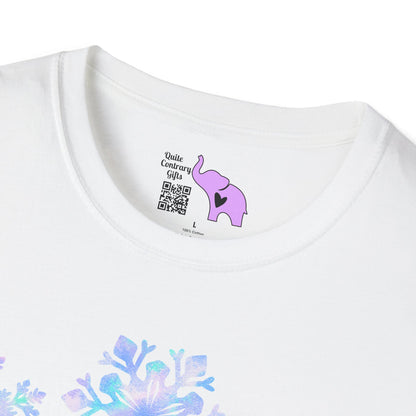 Blue Snowflakes Adult T-shirt