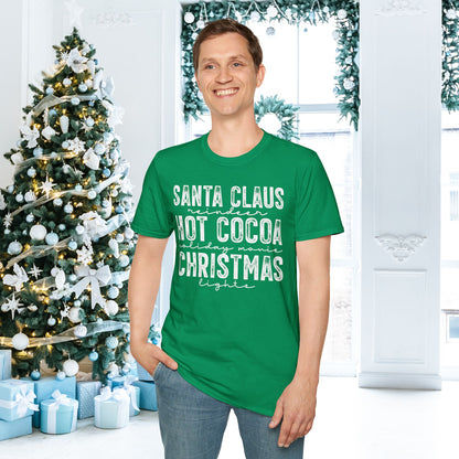Santa Claus Hot Cocoa Chriatmas Adult T-shirt