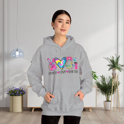Love Peace Nursing Heavy Blend™ Hooded Sweatshirt