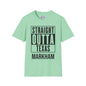 Straight Outta Texas (Light Colors, Black Text) Adult T-shirt