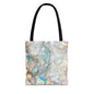 Green Opalescent Dreams Canvas Tote Bag
