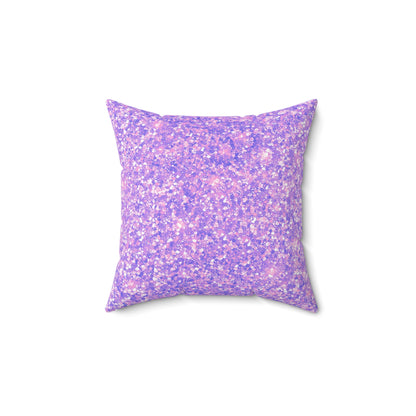 Lavender Crystal Throw Pillow