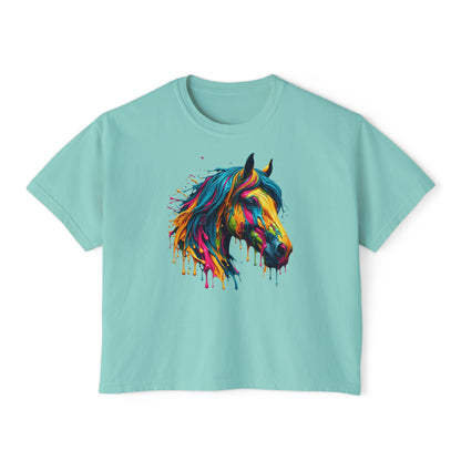 Colorful Horse Women's Boxy Tee