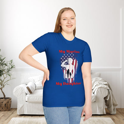 My Marine My Daughter (Mom) Adult T-shirt