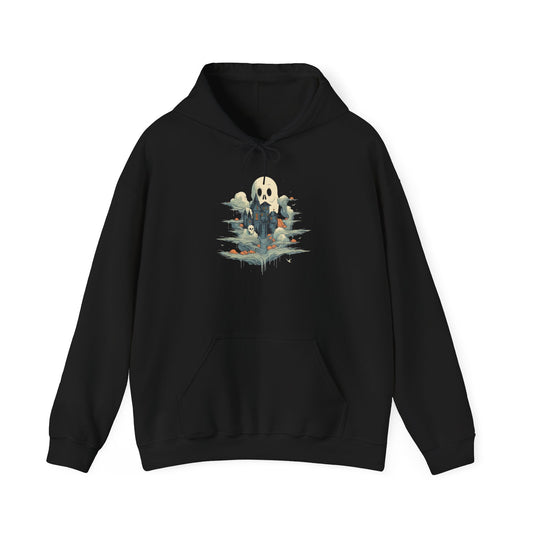 Creepy Ghost 14 Heavy Blend™ Hooded Sweatshirt