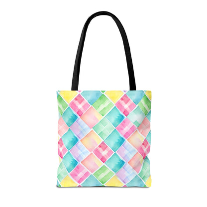 Watercolor Weave Canvas Tote Bag
