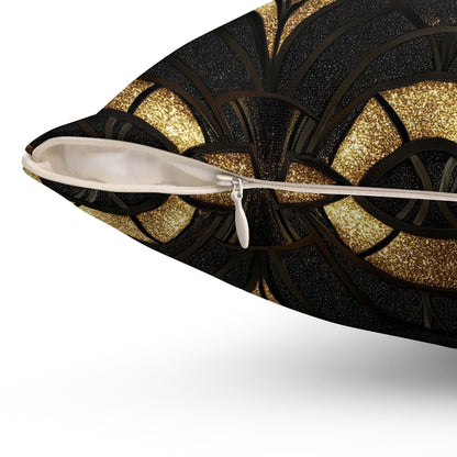 Gilded Elegance Throw Pillow