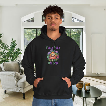 Fully Rely On God Heavy Blend™ Hooded Sweatshirt