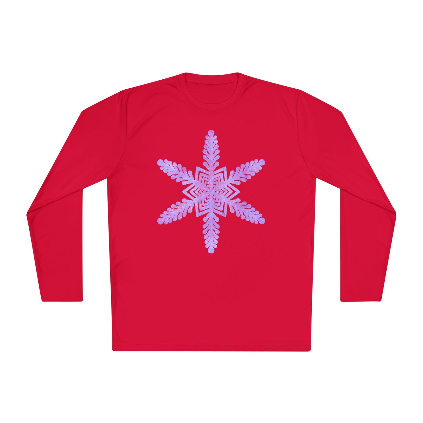 Large Snowflake 2 Adult Long Sleeve Tee