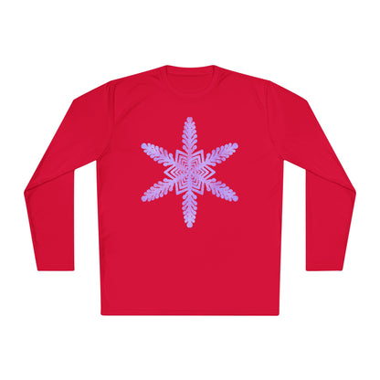 Large Snowflake 2 Adult Long Sleeve Tee