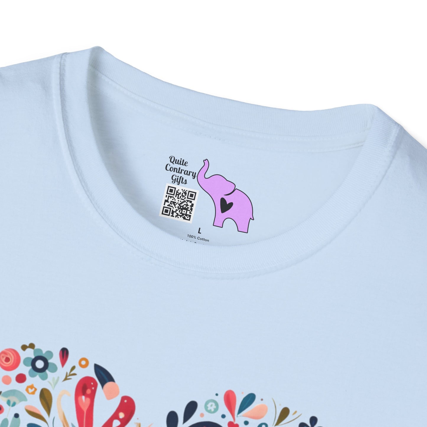 Floral Heart Adult T-shirt