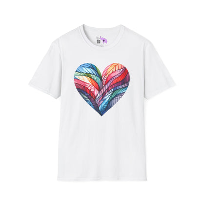 Heart of Many Colors Adult T-shirt