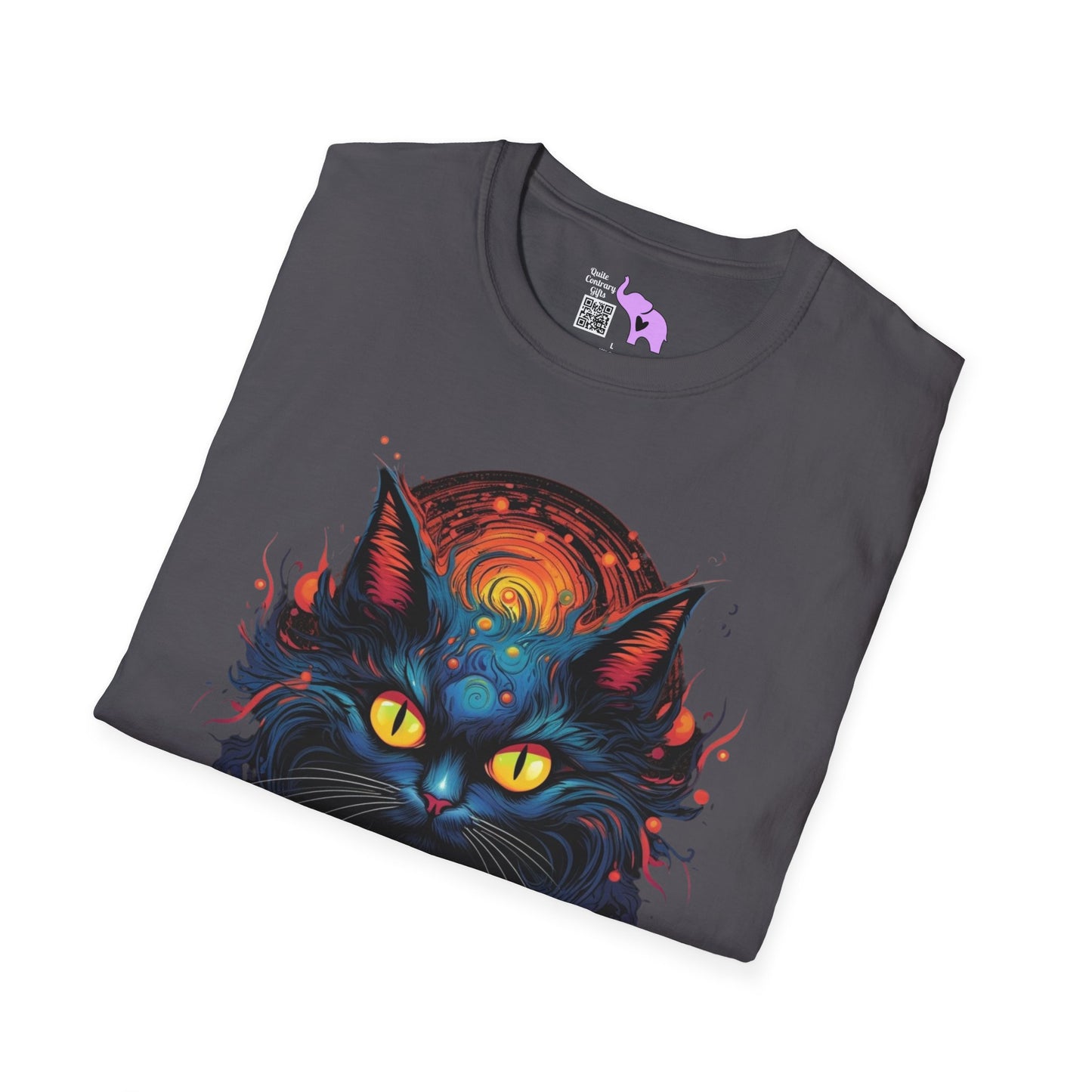 Creepy Black Cats 12 Adult T-shirt