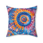 Trippy Taffy Throw Pillow