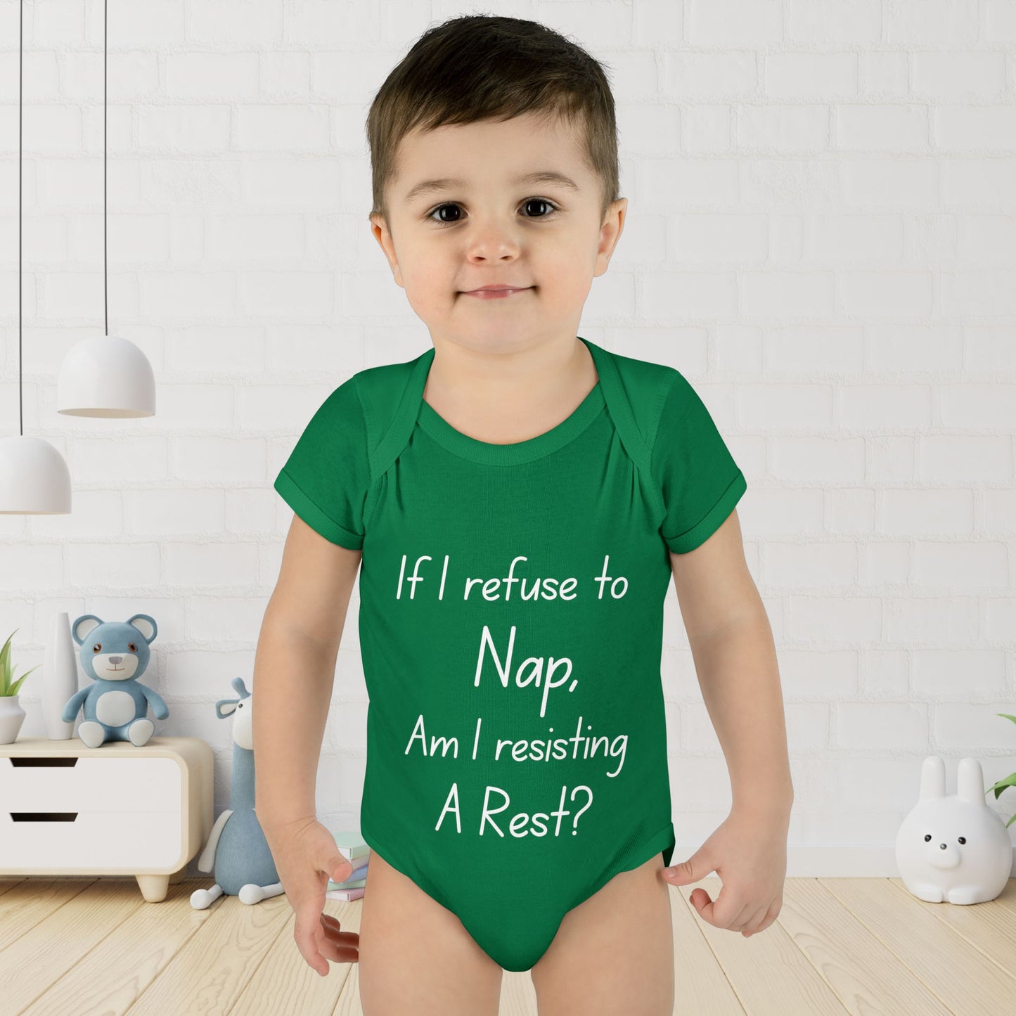 If I Refuse To Nap Am I Resisting A Rest? Infant Baby Rib Bodysuit