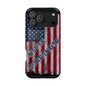 Never Surrender American Flag MagSafe® Compatible Tough Case for iPhone