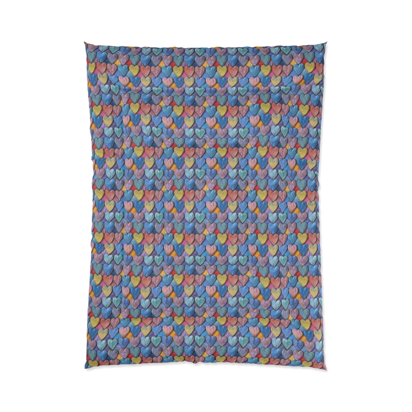 Color Pop Leather Hearts Comforter