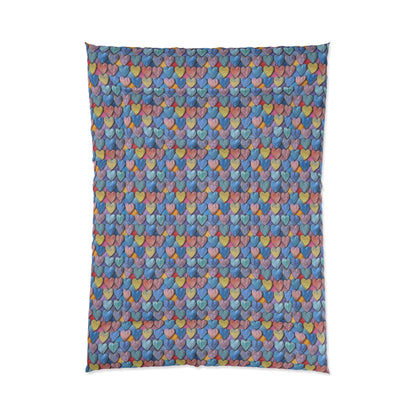 Color Pop Leather Hearts Comforter
