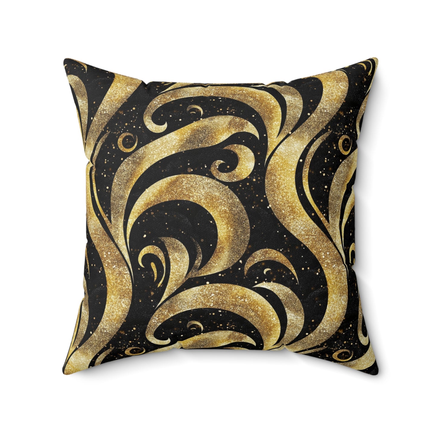 Black & Gold Luxe Swirl Duvet Bedding Set