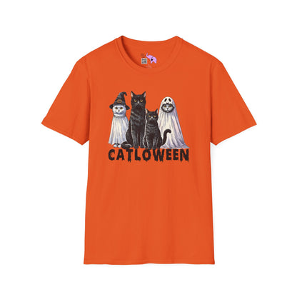 Catloween Adult T-shirt