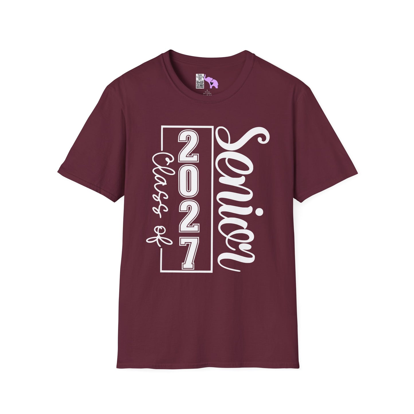 Vertical Class of 2027 Senior Adult T-shirt