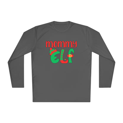 Mommy Elf Adult Long Sleeve Tee