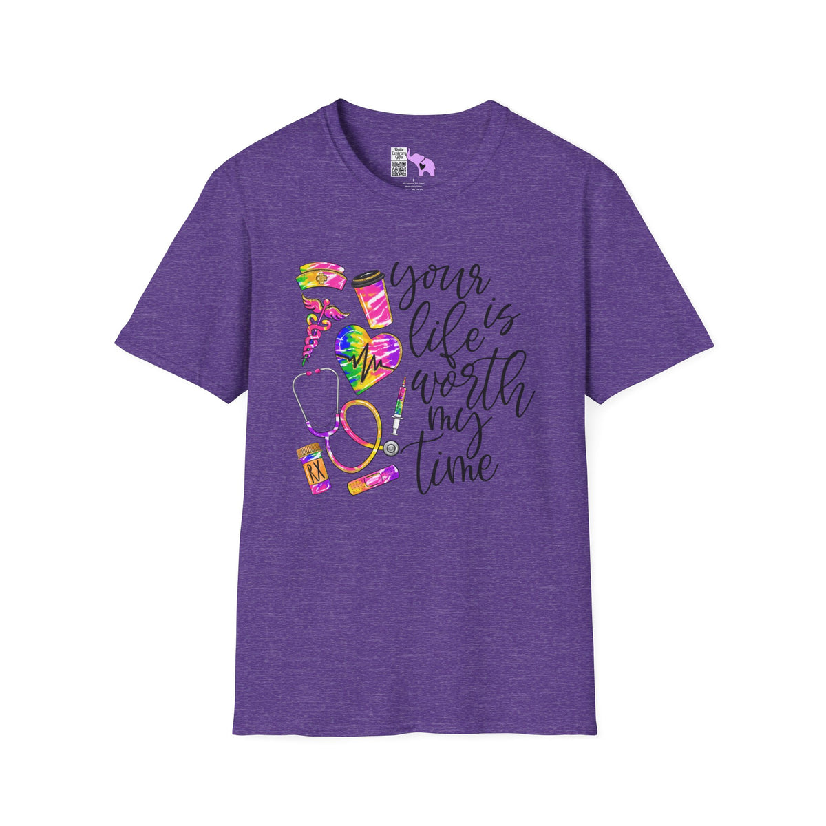 Your Life Is Worth My Time (Nurse) Adult T-shirt
