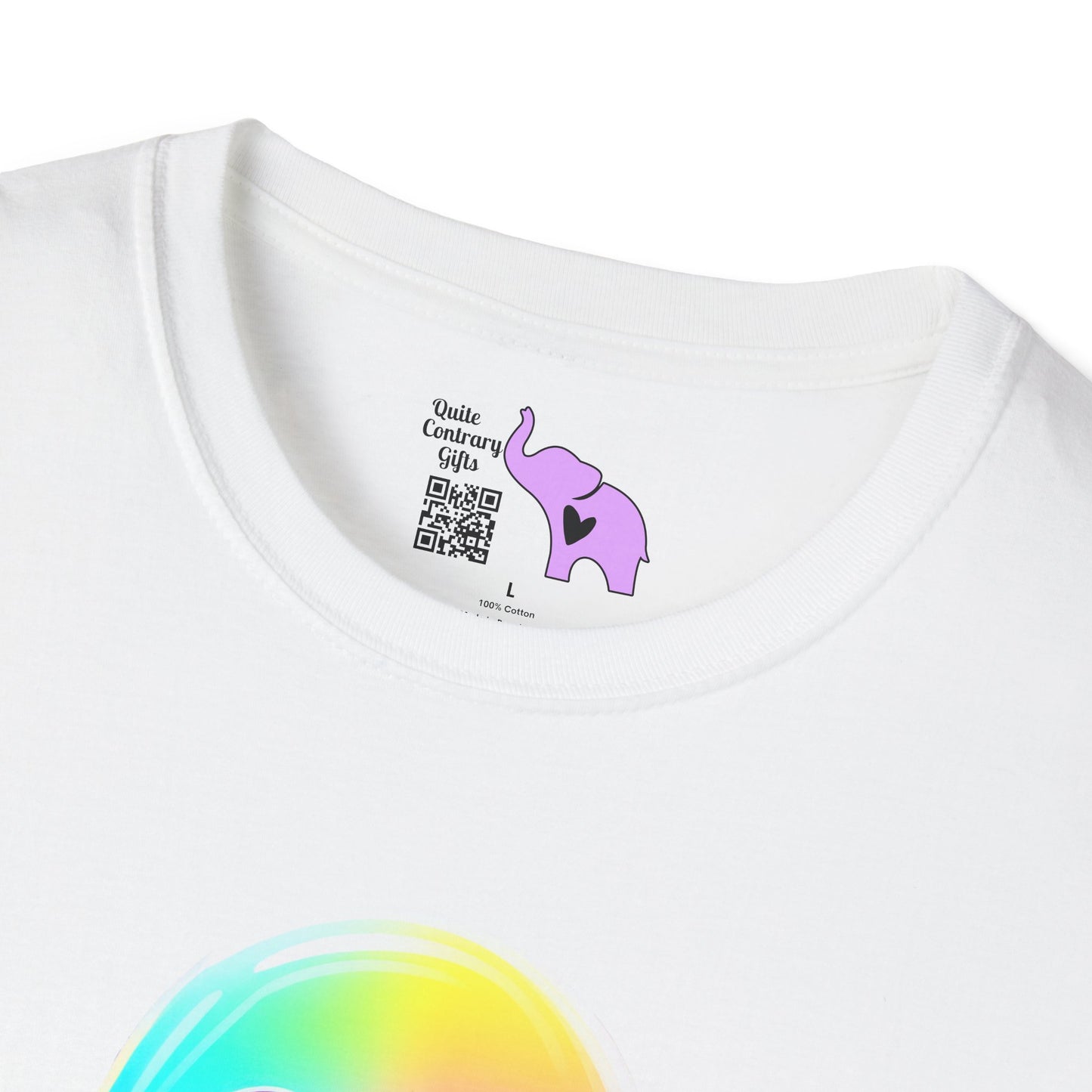 Neon Ghostly Boo Adult Unisex Tshirt