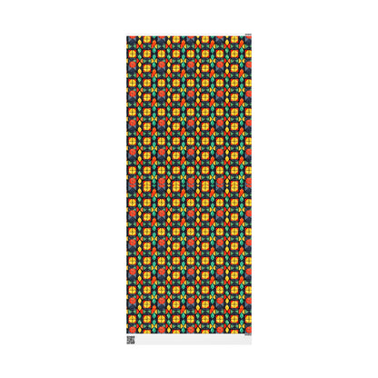 Candlelight Burst Kwanzaa Wrapping Paper