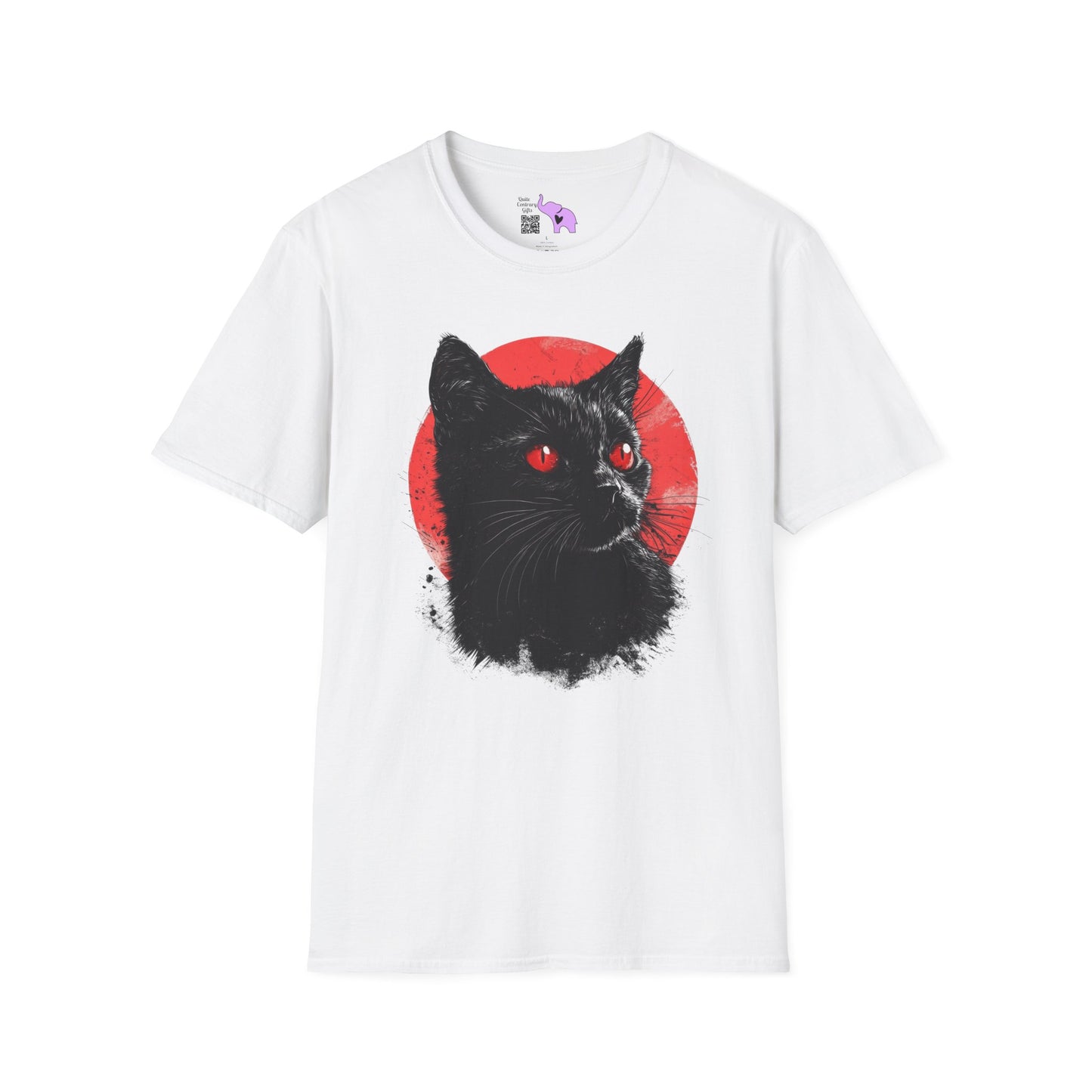Black Cat Over Full Moon 2 Adult T-shirt