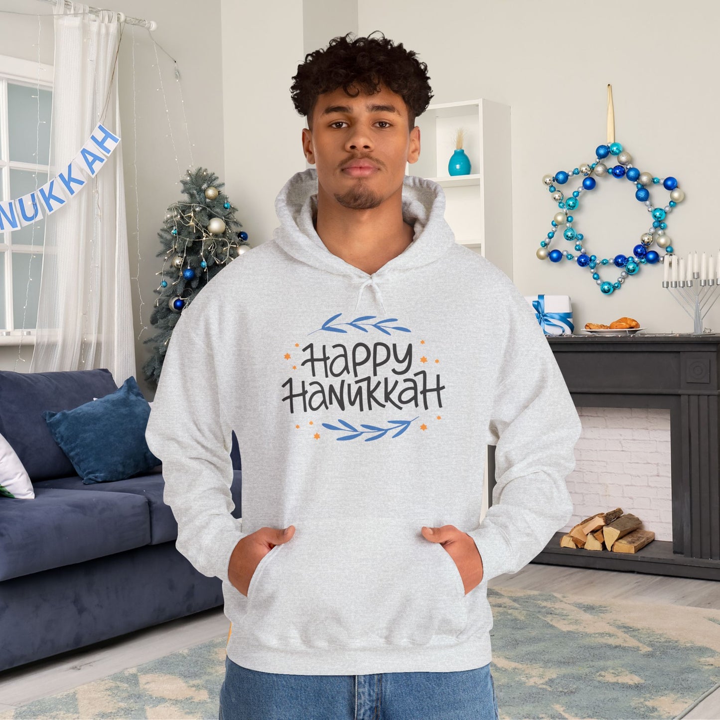 Happy Hanukkah 2 Adult Heavy Blend™ Hooded Sweatshirt