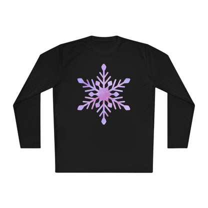 Large Snowflake Adult Long Sleeve Tee